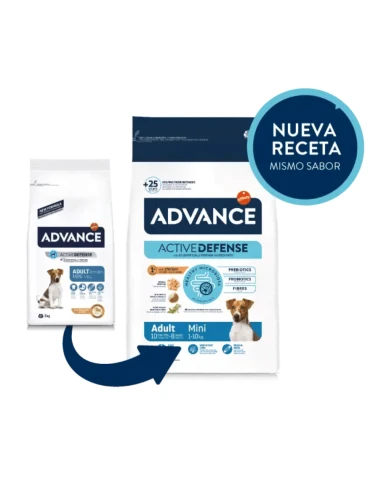 Pienso para Perro Adulto Mini ADVANCE de Pollo y Arroz 3kg